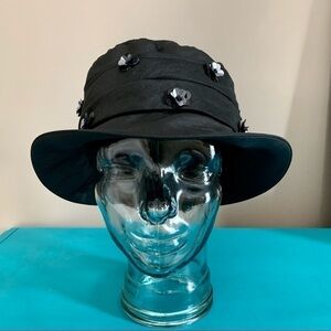 Finesse Black and Sequin Flower Bucket Hat